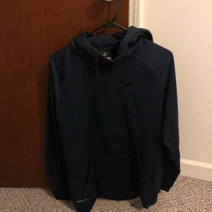 Nike thermal fit navy blue hoodie medium